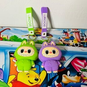 Green and Purple Monster Keychains/LABUBU COIN PURSE/KEYCHAIN